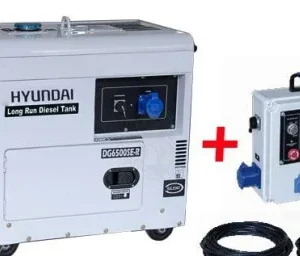 Gerador Diesel para Painéis Solares Hyundai DHY6500SE-LRS – 50% OFF + Frete Grátis | Energia Híbrida Fiável e Eficiente